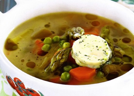 Летний суп с овощами 