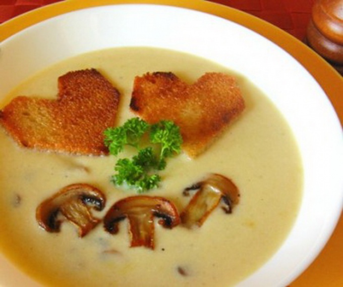 Суп-пюре с грибами
