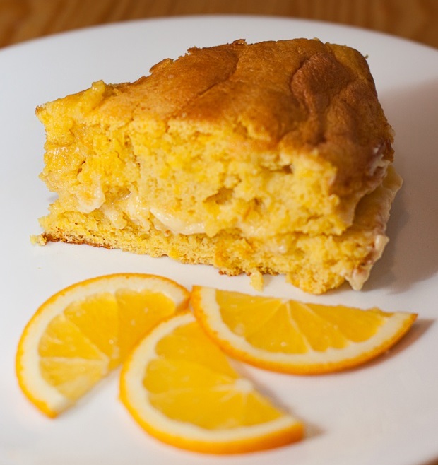 Апельсиновый бисквит с нежным кремом