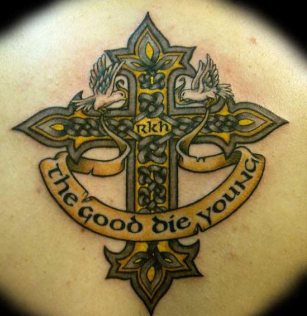 The Celtic cross is one of the most popular in the world of tattoos.