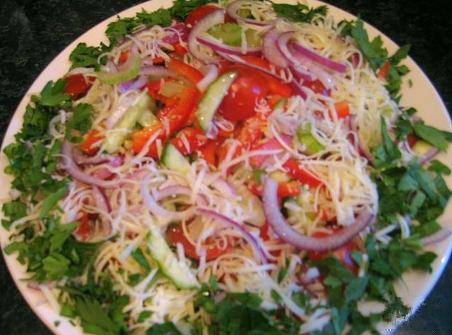 Изумительно вкусный салат Райская зелень