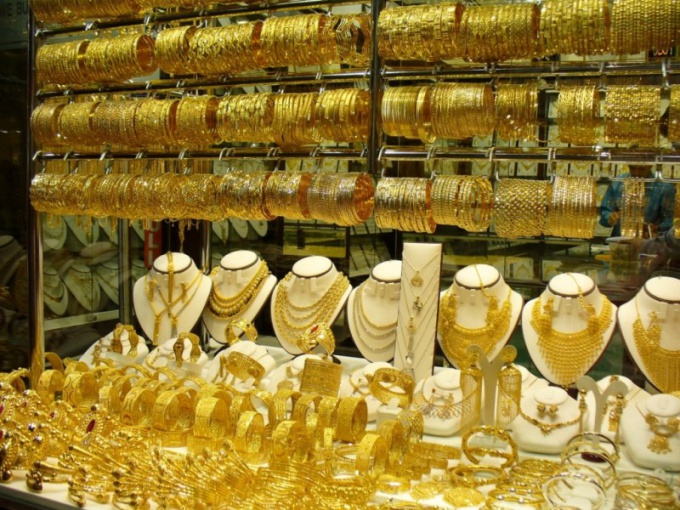 Покупка золотых украшений в Дубае