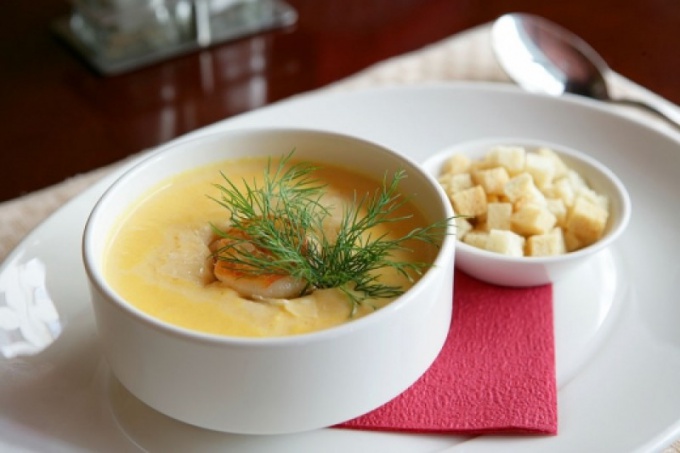 Крем-суп с рыбой