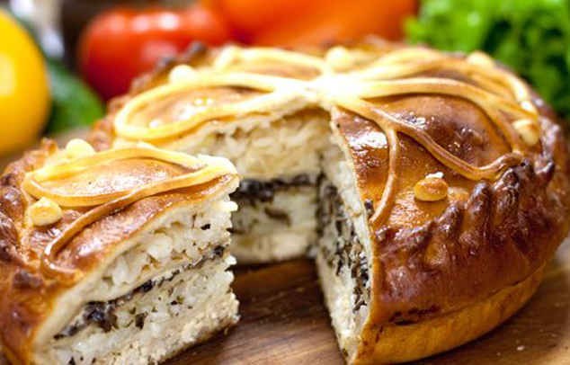 How to make a Russian pie with meat and potatoes