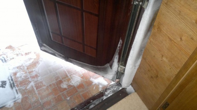 Condensate on the front door