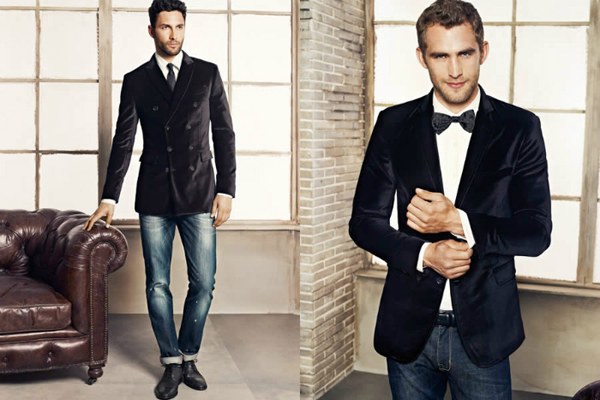 How to combine tie and jeans