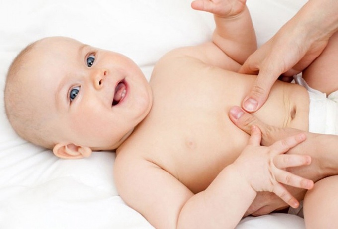 Abdominal massage will help the baby to empty the bowel 