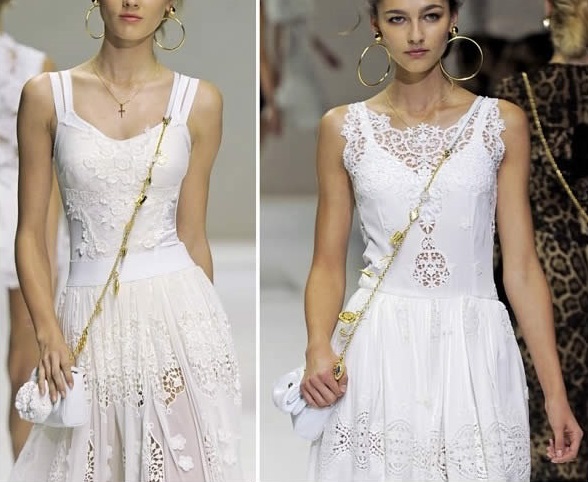 How and what to wear with white lace sundress