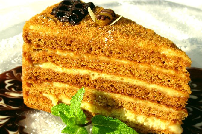 Вкусный торт медовик