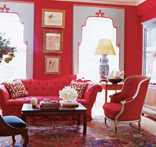 Какого цвета должны быть шторы в красной комнате