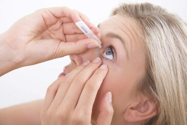 Eye drops eye fatigue