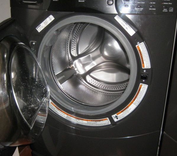 The cuff of the hatch of washing machine