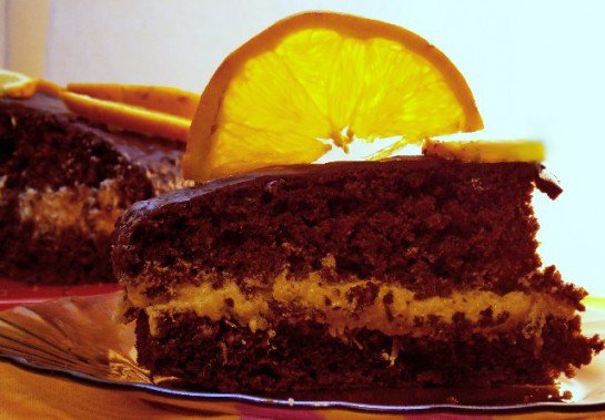 Готовим шоколадный торт с апельсинами