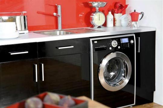 Плюсы и минусы стиральной машины на кухне