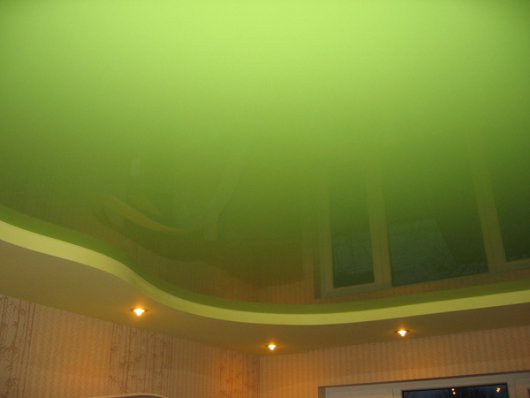 Спокойствие в доме: зеленый потолок