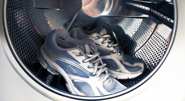 Wash sneakers