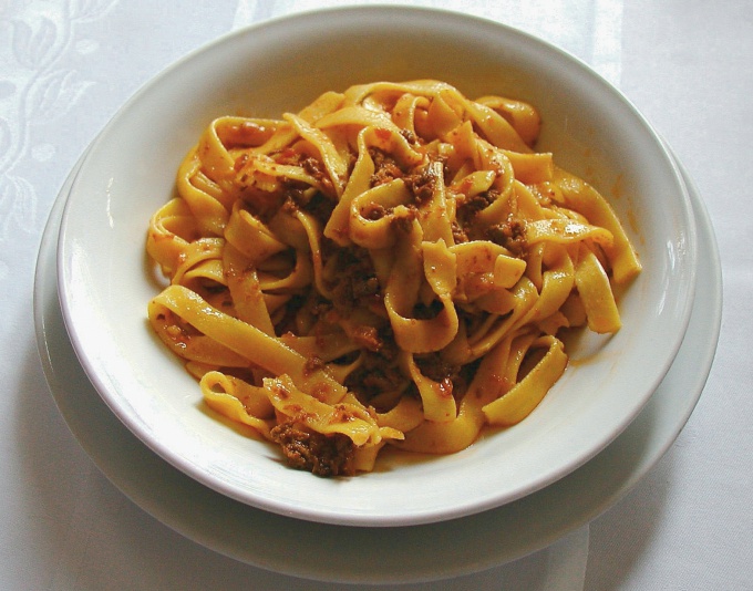 Tagliatelle with Bolognese sauce