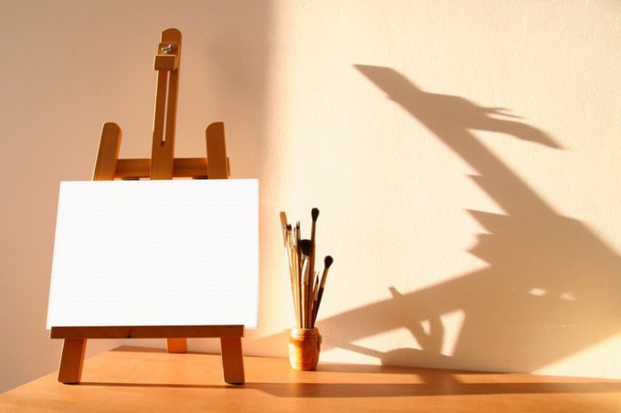 An easel - based artwork!