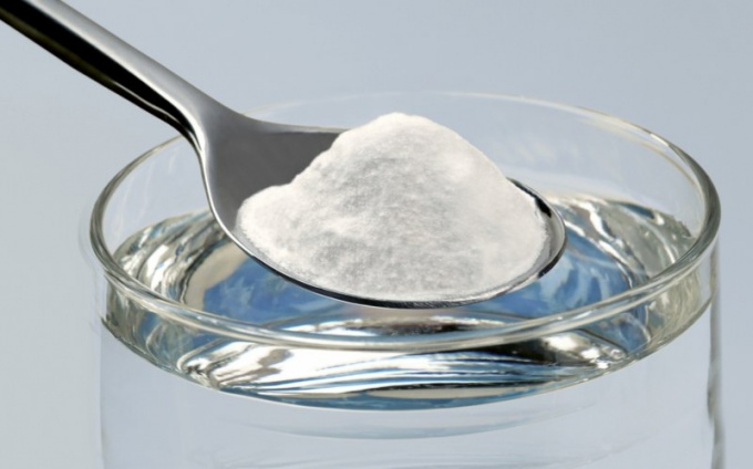 It is helpful to gargle with baking soda