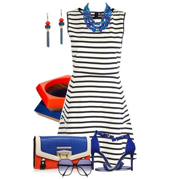 What to wear with summer dresses striped