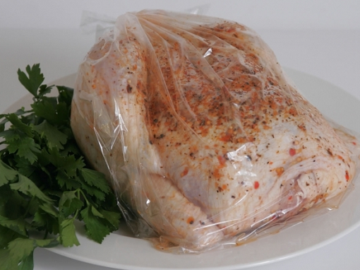 How to cook chicken in the microwave in the package for baking