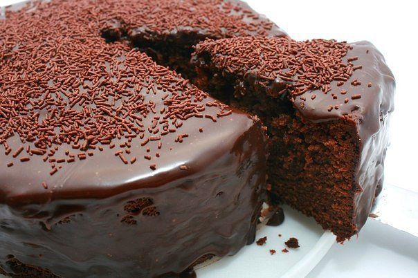 Шоколадный торт с глазурью