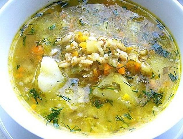 Аппетитный постный рассольник