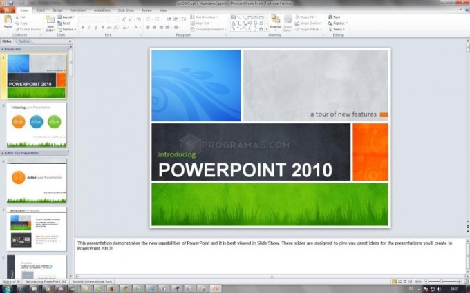 Как сделать презентацию в powerpoint на планшете