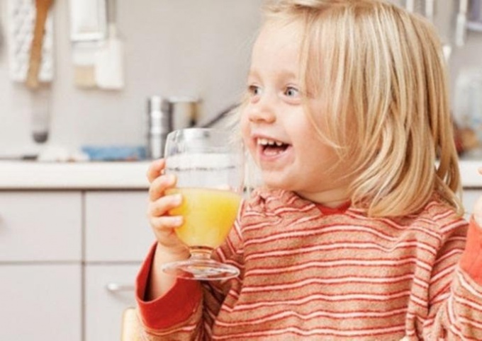 At what age can a child give the juice without diluting it with water 