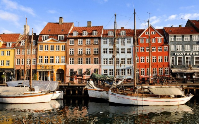 Красивый город Копенгаген - столица Дании