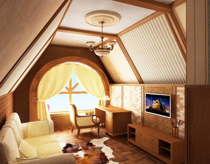 Дизайн мансарды в деревянном доме как построить мансардный дом Квартира .