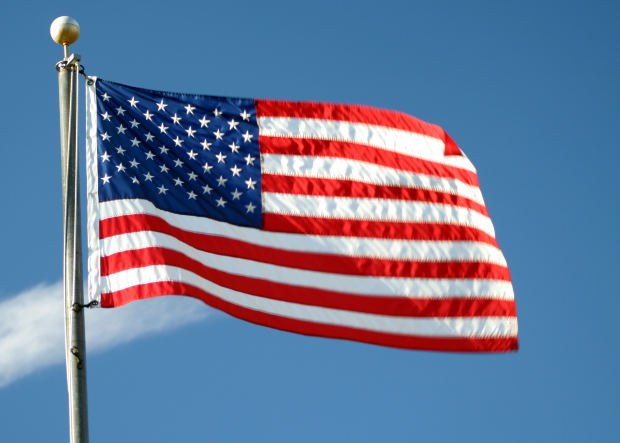 Как связать кофту с американским флагом