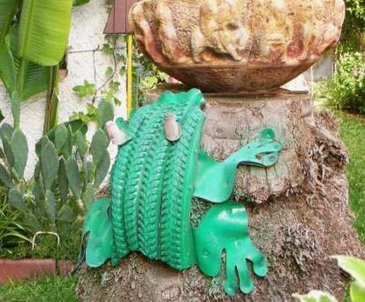 DIY tire: how to make a frog