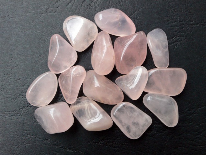 Wearing rose quartz