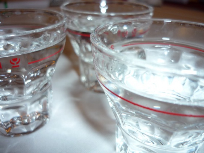 Vodka - traditional Russian drink.
