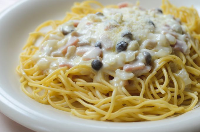 Традиционные итальянские блюда: Спагетти в сливочно-грибном соусе