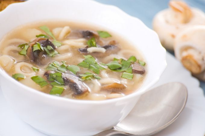  Рецепт грибного супа из белых грибов с макаронами