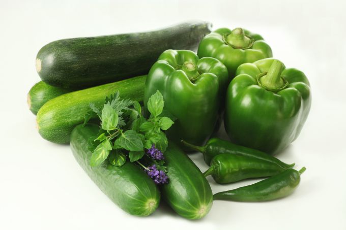 Полезные свойства овощей зеленого цвета