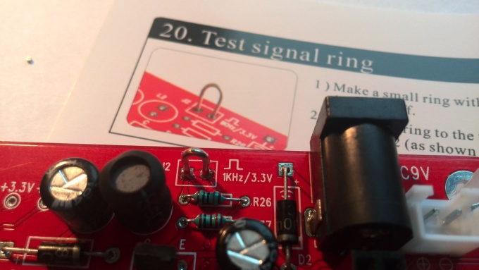 Output signal testing oscilloscope DSO138