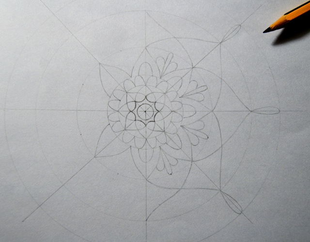 Drawing mandalas