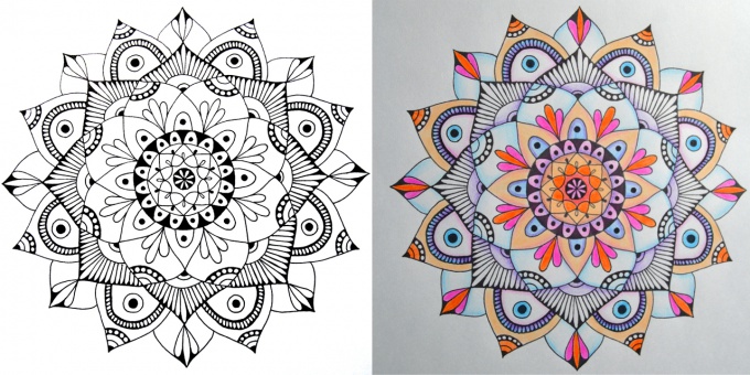 Drawing mandalas