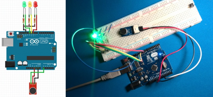 A simple "equalizer" on Arduino