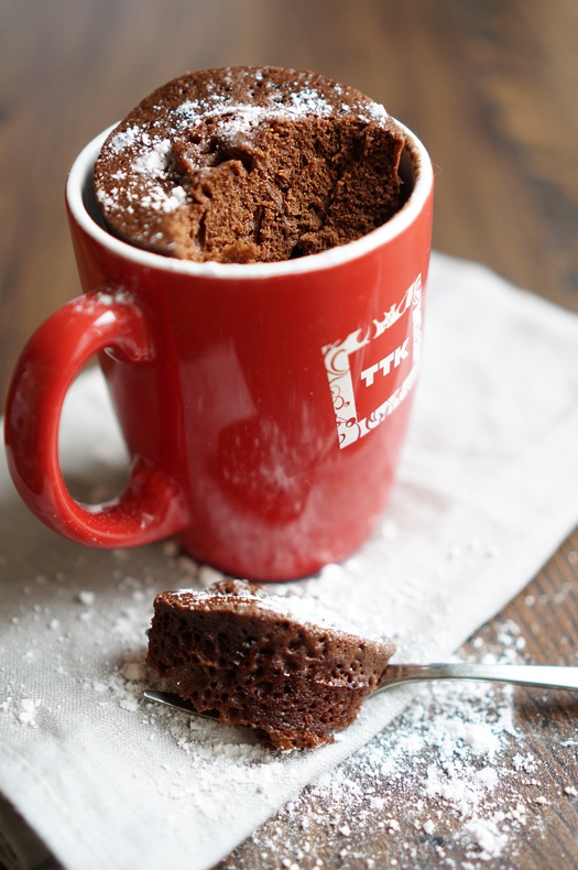 Как приготовить шоколадный кекс в кружке