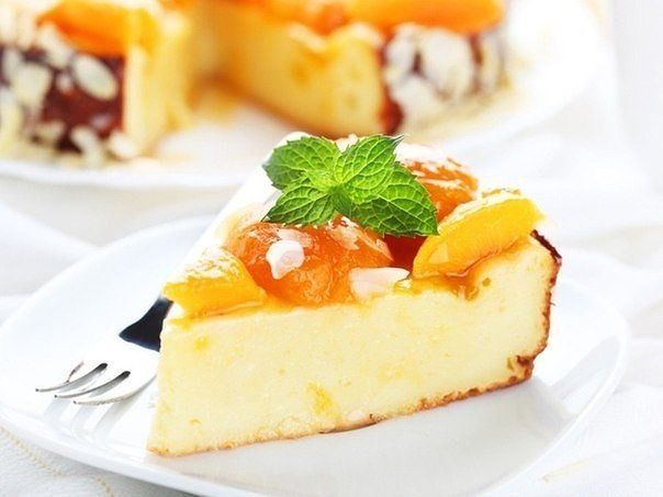 Low calorie cottage cheese pie