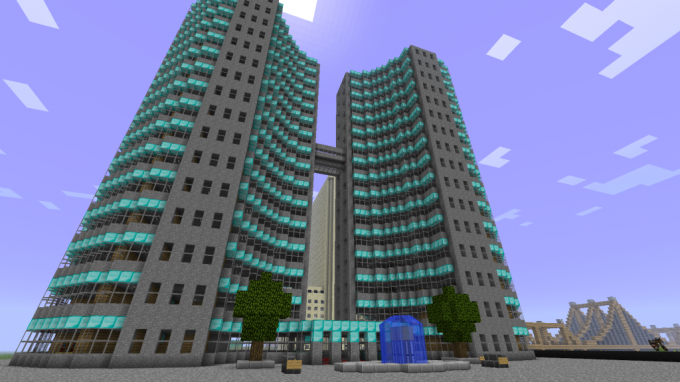 Строительство в Minecraft: замок, портал в Рай/Ад, портал в Эндер Мир