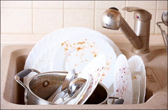 Как просто отмыть посуду от жира
