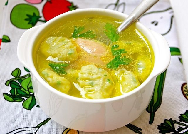 How to cook soup with dumplings in multivarka