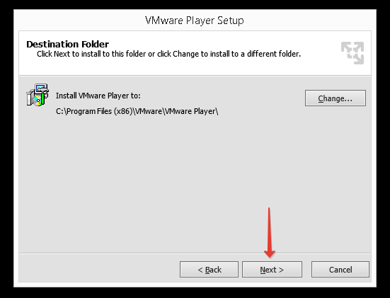 Папка установки VMWare Player.