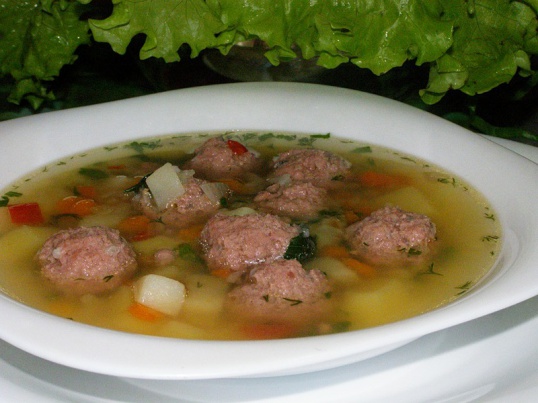 How to cook soup with meatballs step - by-step recipe