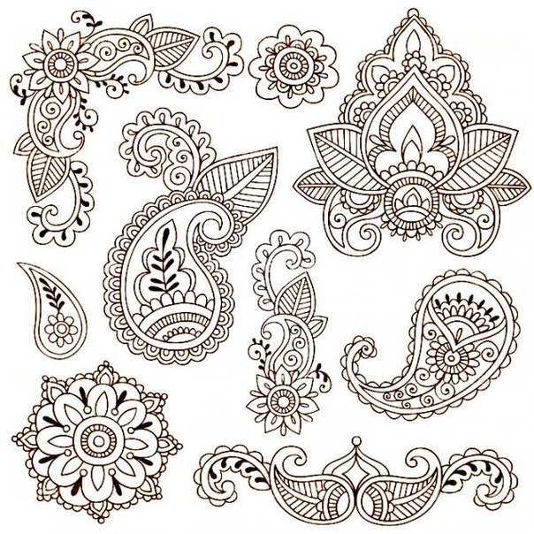 East patterns of mehendi